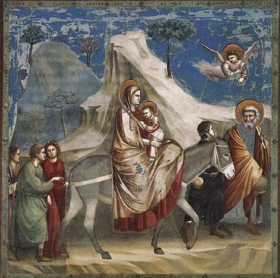 GIOTTO di Bondone Flight into Egypt oil painting picture